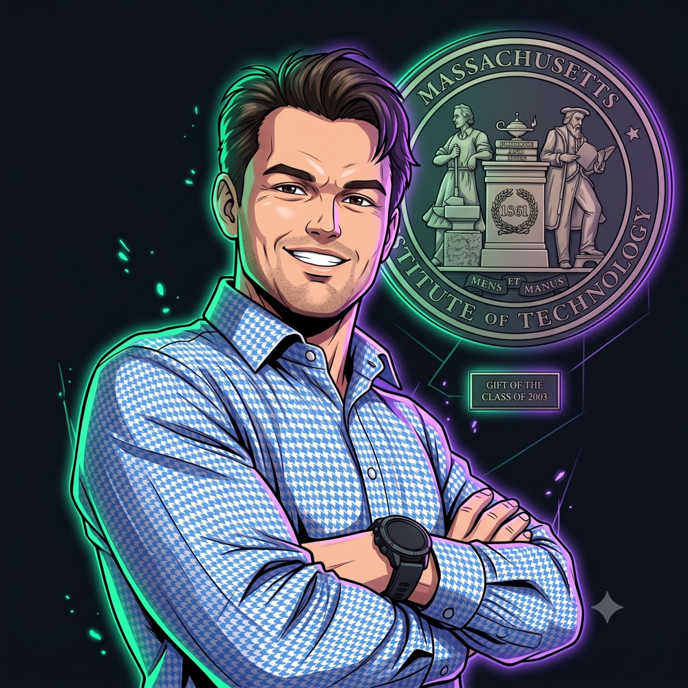 Illustrated portrait of Vladimir K., founder of ProHacktiv